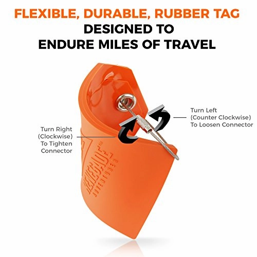 Holiday Deal! Travel Luggage Tags With Privacy Covers, Set Of 2-Easy Locking Steel Loops &