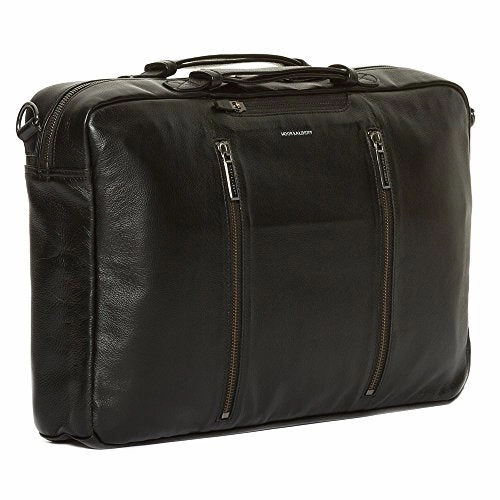 Hook And Albert Leather 3-Way Carryall, Black (Black)