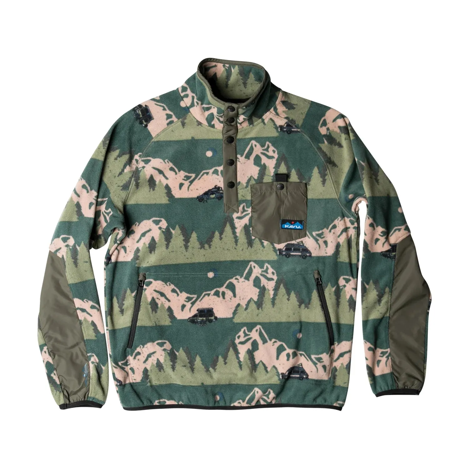 Latest & Official KAVU Men's Teannaway Fleece Snap Pullover online store, all fashionable styles Items here, fast shipping for you.