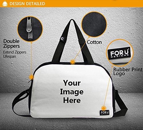 Hugsidea Funny Pet Cat Head Patteran Outdoor Travel Duffel Batg Jeans Blue Sport Handbag For Women