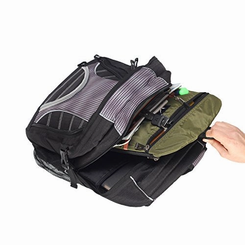 Hynes Eagle Universal Backpack Insert Organizer Travel Bag Slip Gadget Organization Kit Ashy