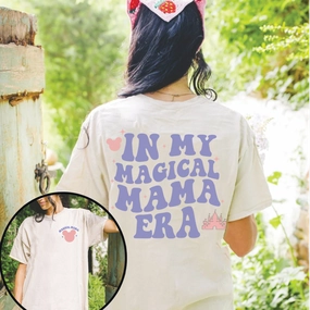 In My Magical Mama Era Front & Back Graphic T-shirt Holiday Collection - holiday outfits clearance