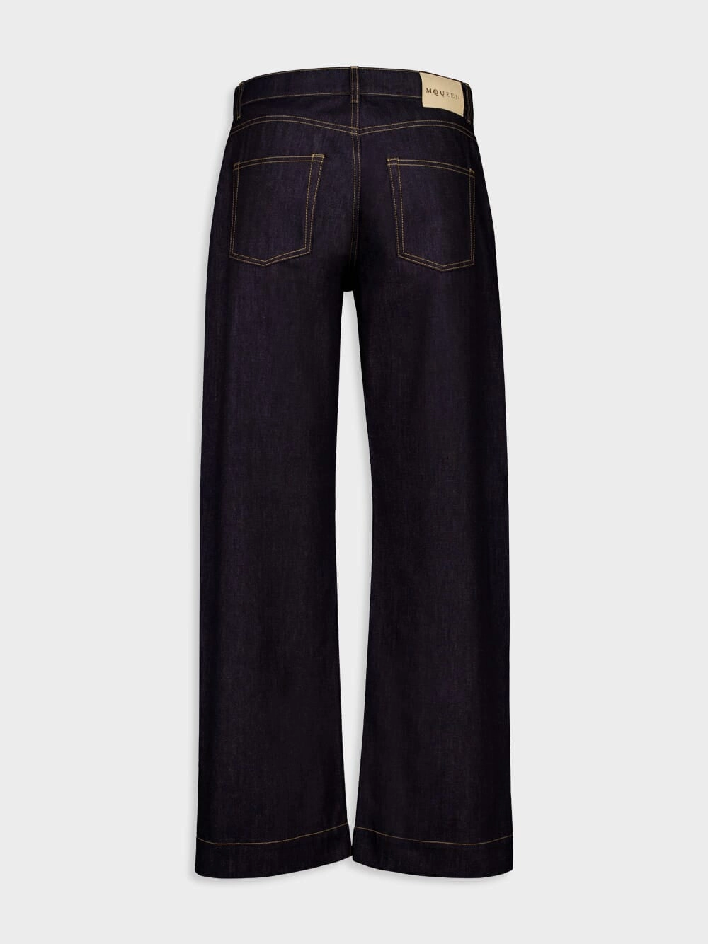 Indigo Wide-Leg Denim Jeans