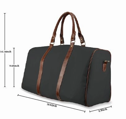 InterestPrint Travel Bag Duffel, Large Lightweight Weekender Overnight Bag Curios Brown and White Alpacas