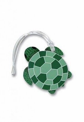 Isle Heritage Luggage Tag Turtle Honu Green, Teal One Size