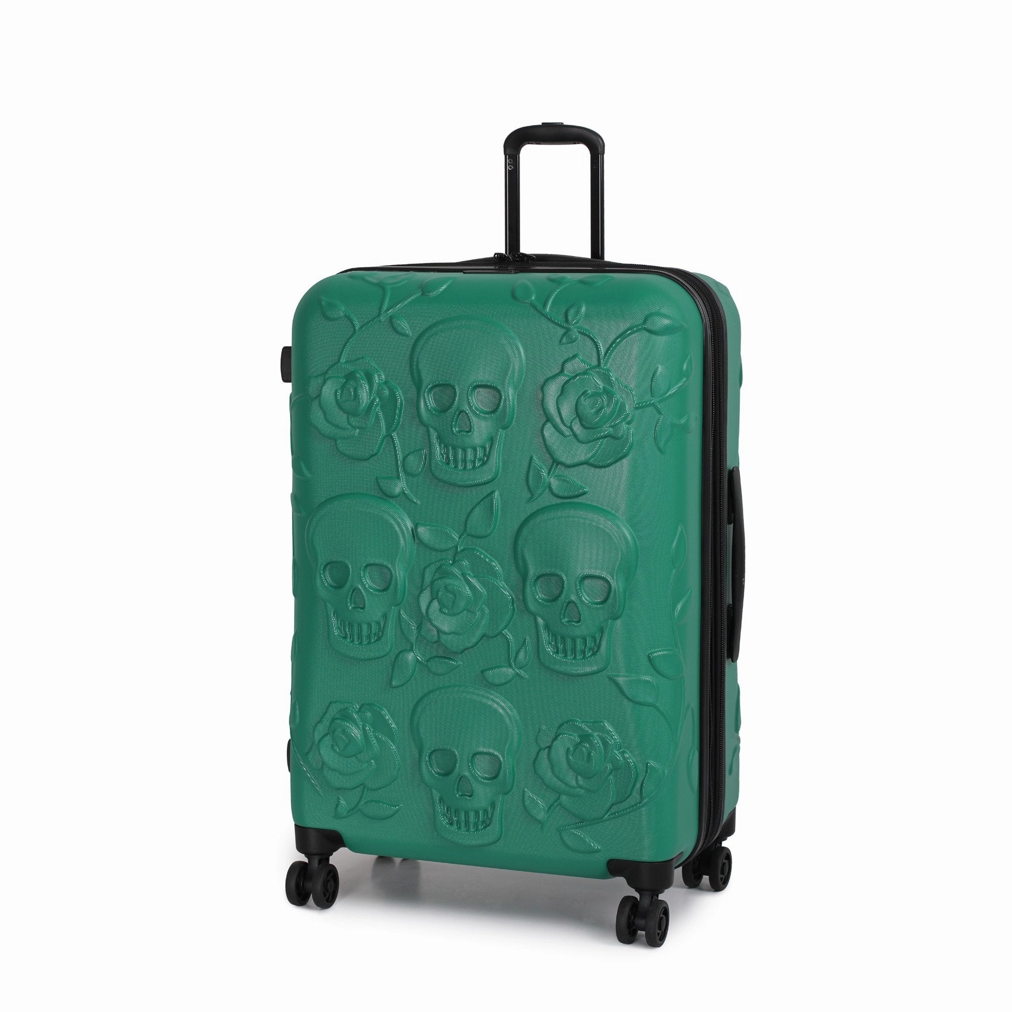 IT Luggage Duraliton - Skulls   Roses 27" 8 Wheel Glider Expandable Trolley Case