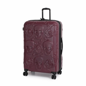 IT Luggage Duraliton - Skulls   Roses 27" 8 Wheel Glider Expandable Trolley Case