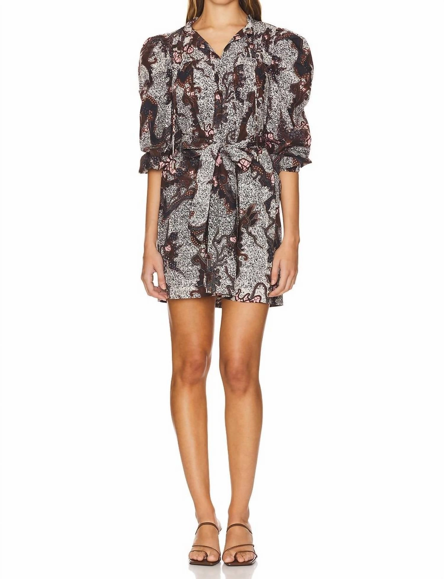 Ivana Mini Dress In Castello Print