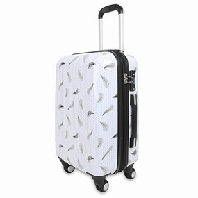 J World New York Women'S Art Polycarbonate Carry-On Luggage, Feather