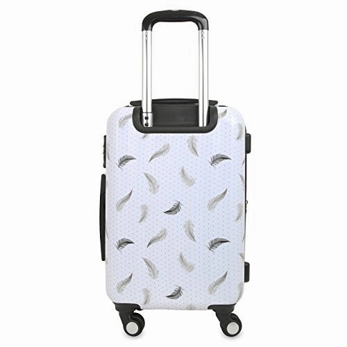 J World New York Women'S Art Polycarbonate Carry-On Luggage, Feather