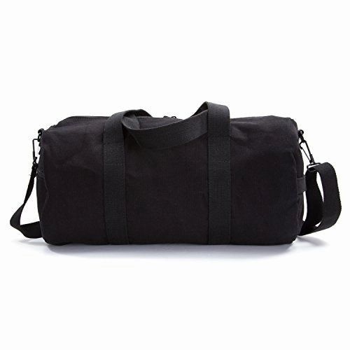 Jedi Order Logo Sport Heavyweight Canvas Duffel Bag in Black& White, Large