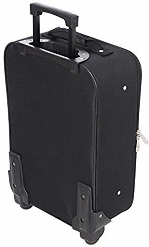 Jetstream 20 Inch Lightweight Luggage Softside Carry On Suitcase (Black)