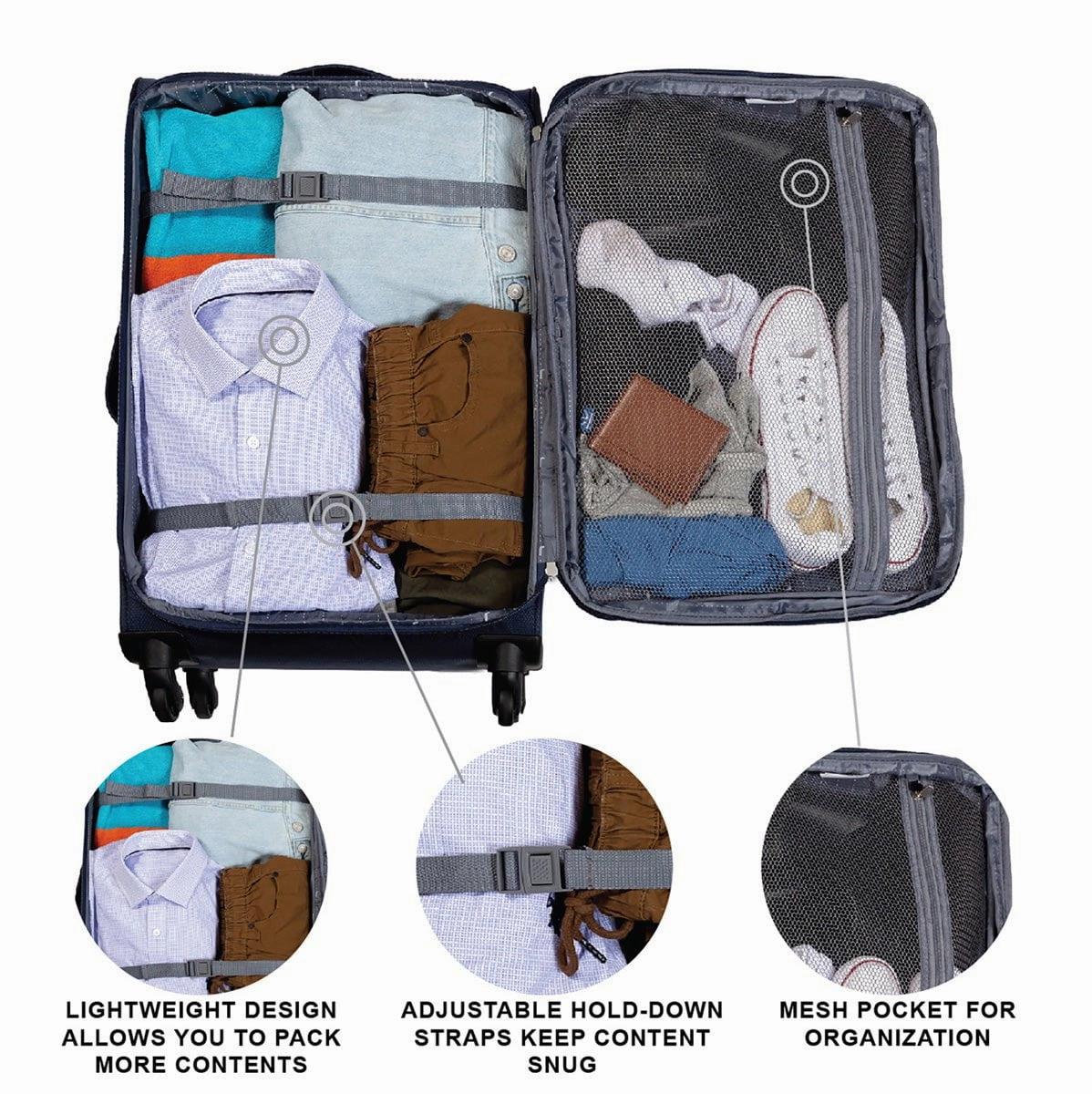 Jetstream 28 Inch Spinner Expandable Luggage