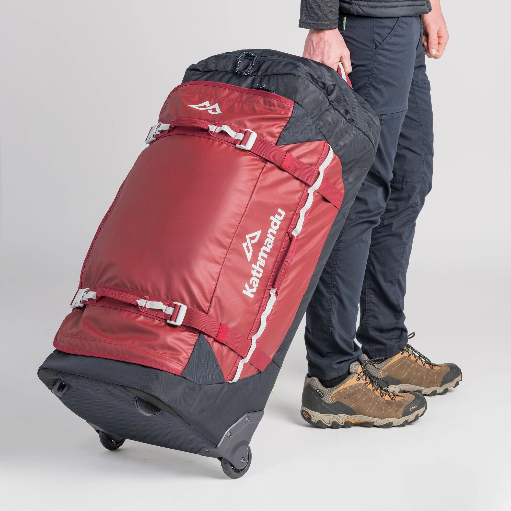 Kathmandu Super Tanker Trolley  120L 2-Wheel Wheeled Duffel Bags