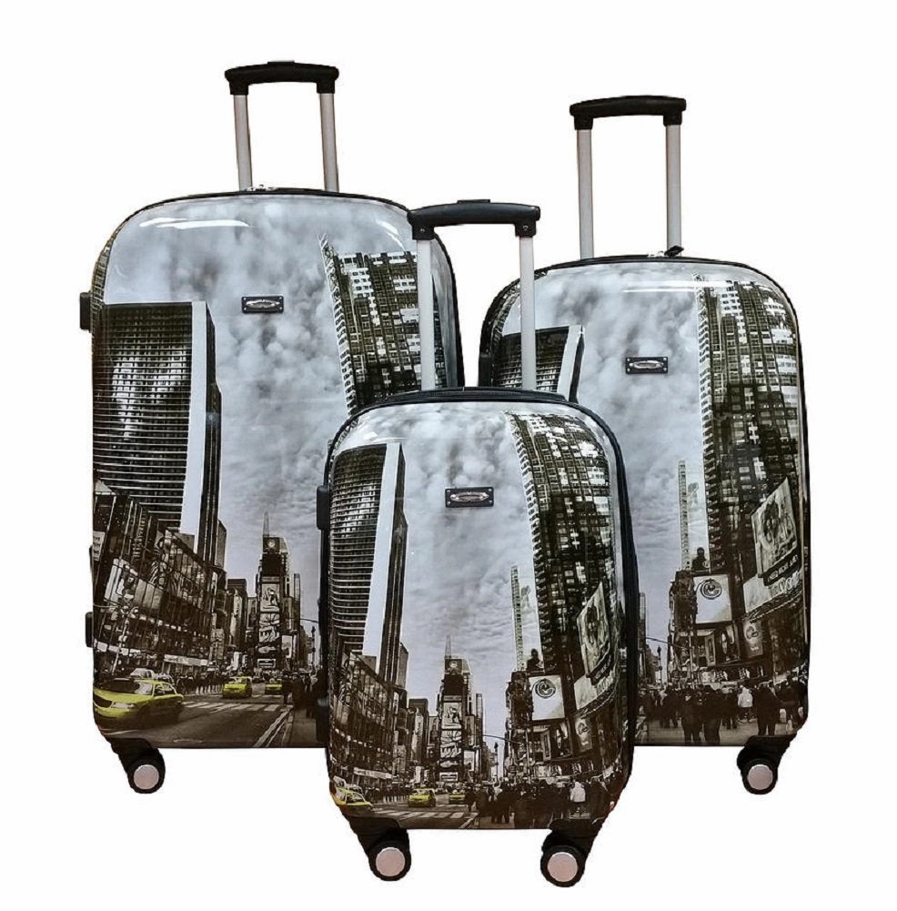 Kemyer Series 888 Hardshell 3 Piece Set (20"/24"/28") 4-Wheel Luggage Sets