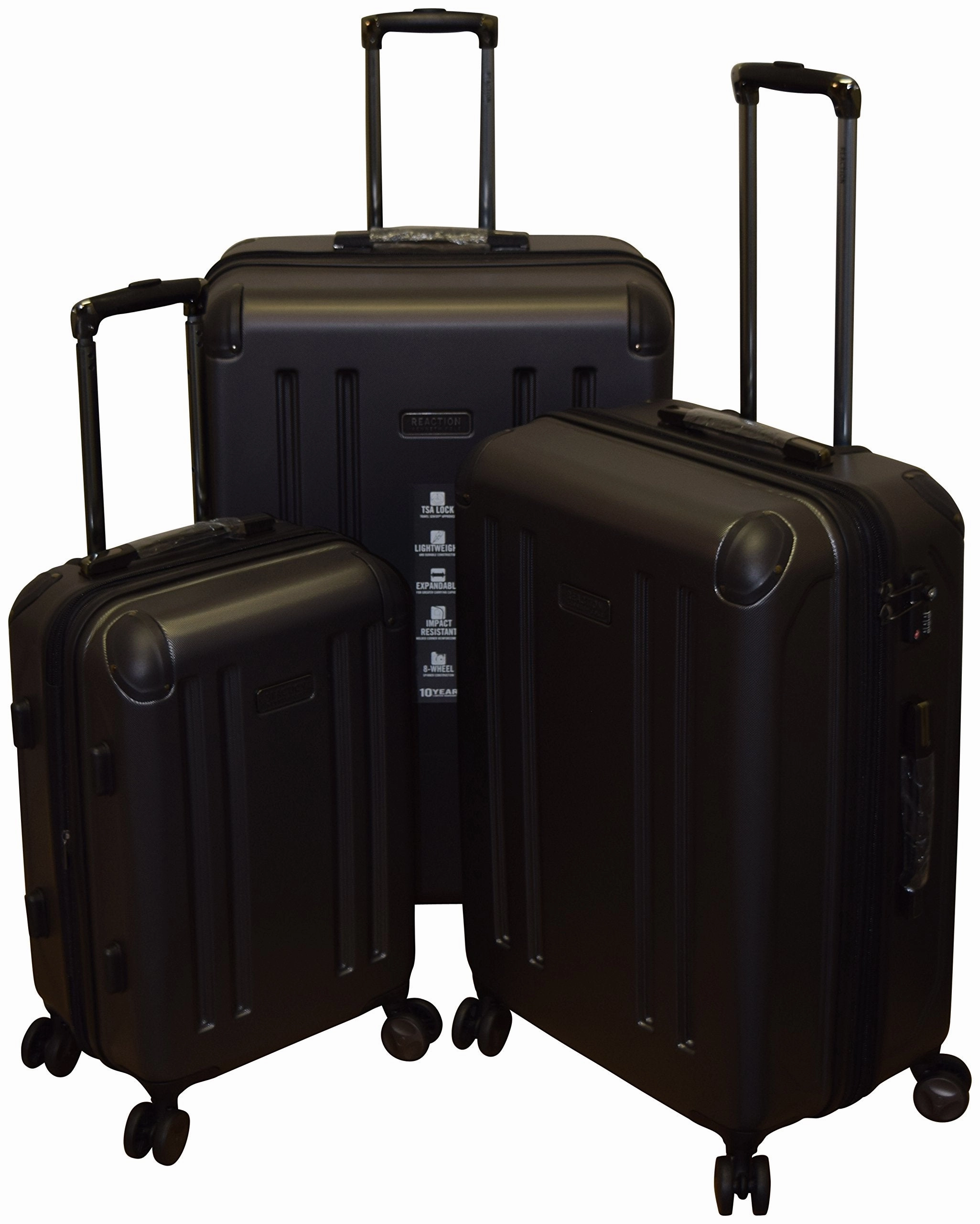 Kenneth Cole 8 Wheelin Collection Lightweight 3-PC Expandable Hardside Spinner Set