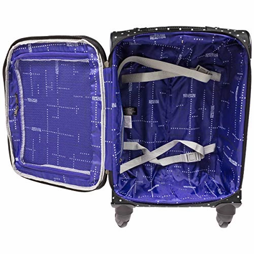 Kenneth Cole Reaction Dot Matrix 600d Polyester 2-Piece Luggage Set; Laptop Tote, 20" Carry-on,