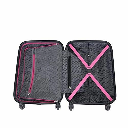 Kenneth Cole Reaction Mechanizer Pink Luggage Set with Carry-On, Checked and Large Case