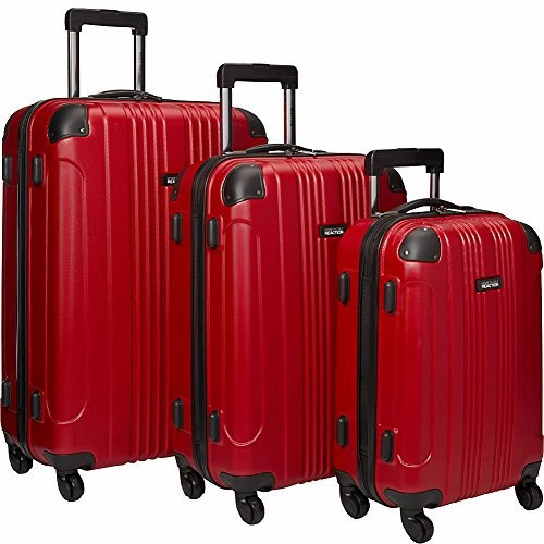 Kenneth Cole Reaction Out Of Bounds Luggage 4-Wheel Abs 3-Piece Nested Set: 20" Carry-On, 24" 28"