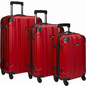 Kenneth Cole Reaction Out Of Bounds Luggage 4-Wheel Abs 3-Piece Nested Set: 20" Carry-On, 24" 28"