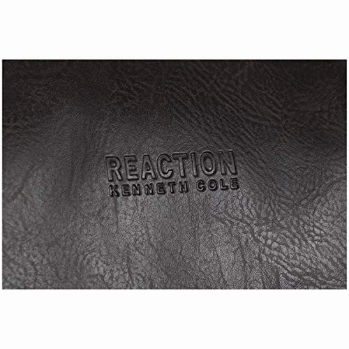 Kenneth Cole Reaction Port Stanley 20" Pebbled Vegan Leather Carry-On Duffel/Travel Duffle Bag, Brown, Dome