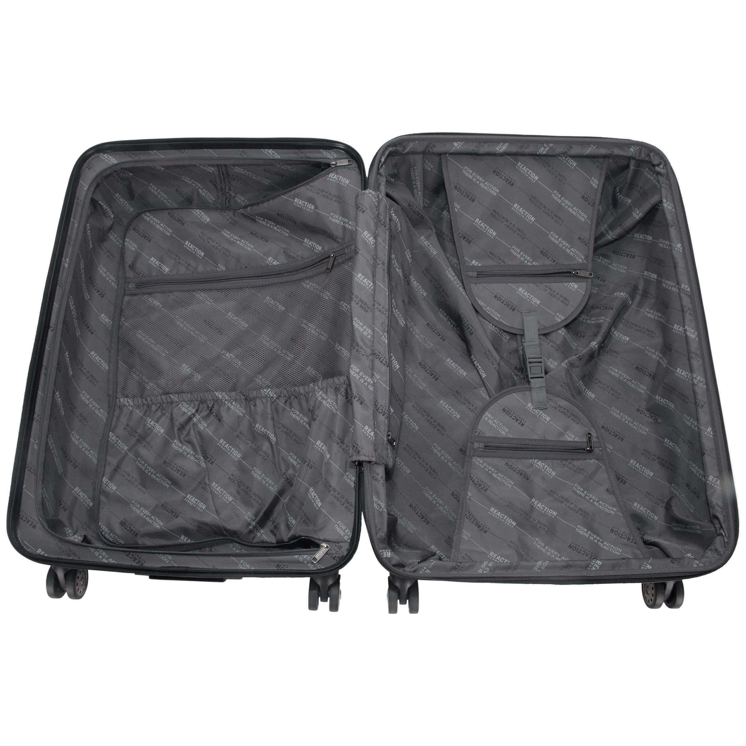 Kenneth Cole Reaction Reverb Hardside 8-Wheel 3-Piece 20" Carry-on, 25", 29" Luggage Set, Rose Gold,