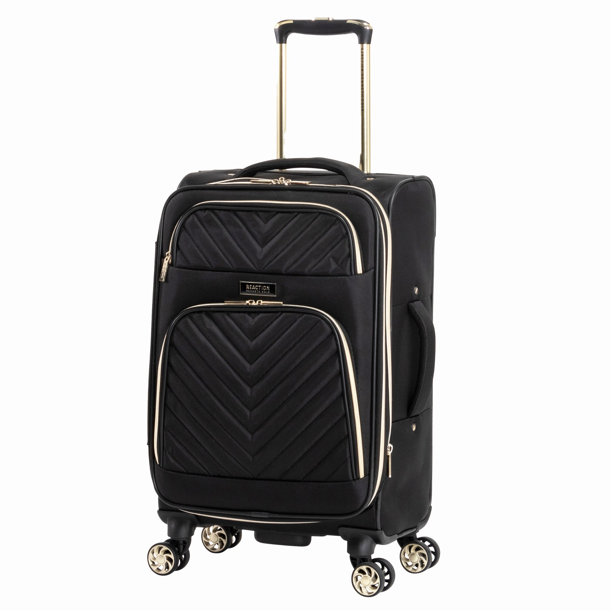 Kenneth Cole Reaction Women's Chelsea Chevron Softside 8-Wheel Spinner Expandable 20'' Carry-On Luggage