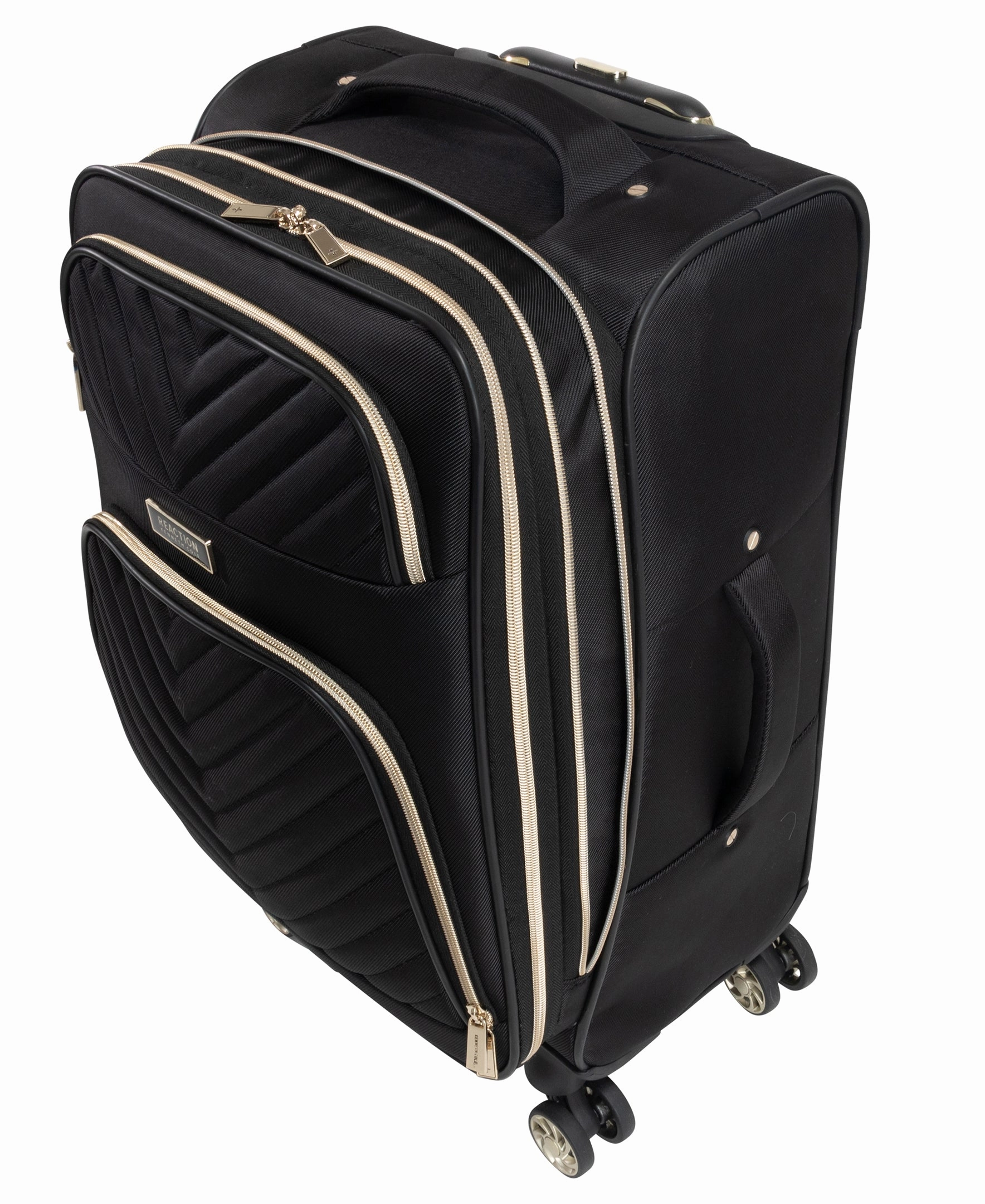 Kenneth Cole Reaction Women's Chelsea Chevron Softside 8-Wheel Spinner Expandable 20'' Carry-On Luggage