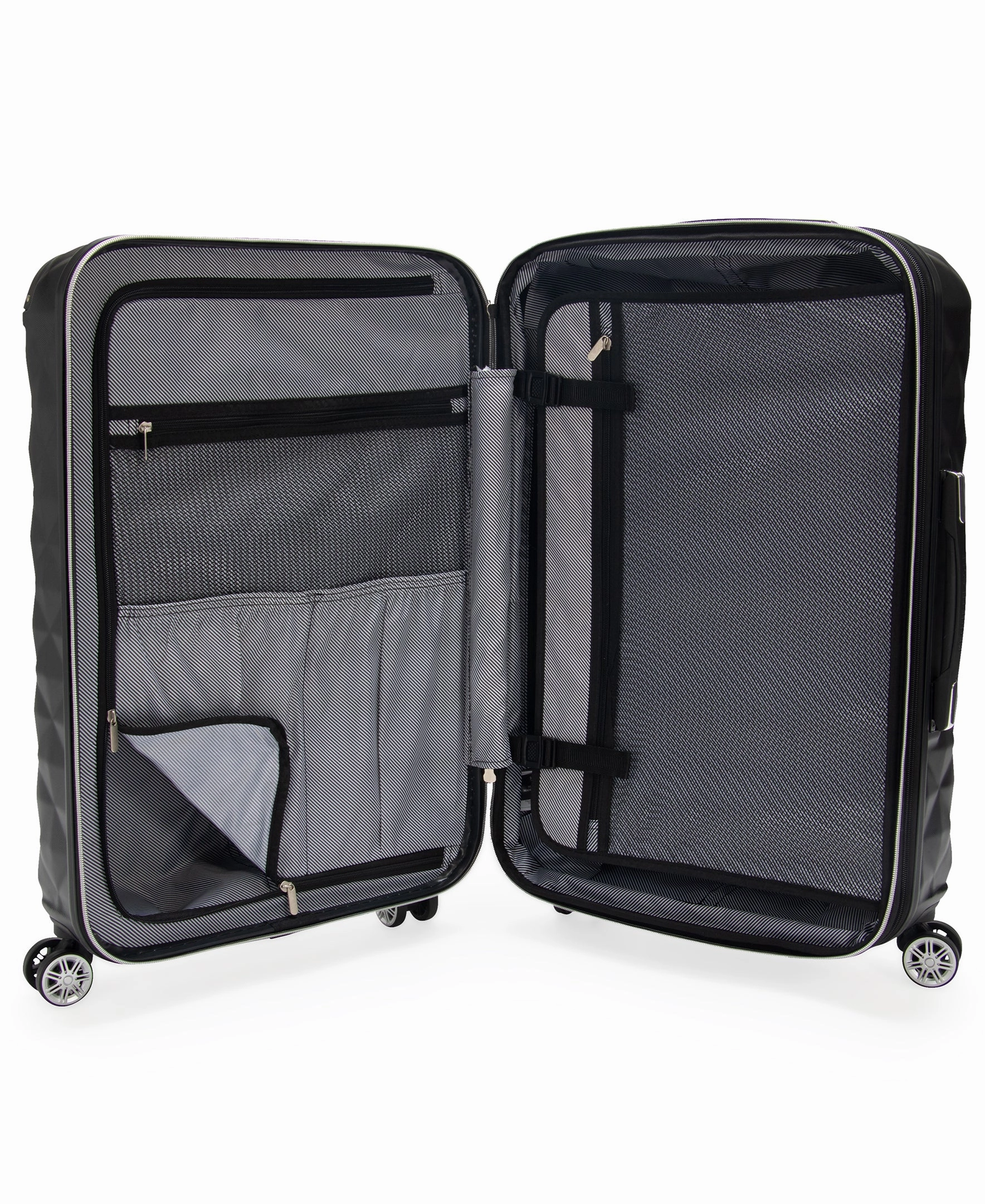 Kenneth Cole Reaction Women's Diamond Tower Hardside 8-Wheel Spinner Expandable 20'' Carry-On Luggage