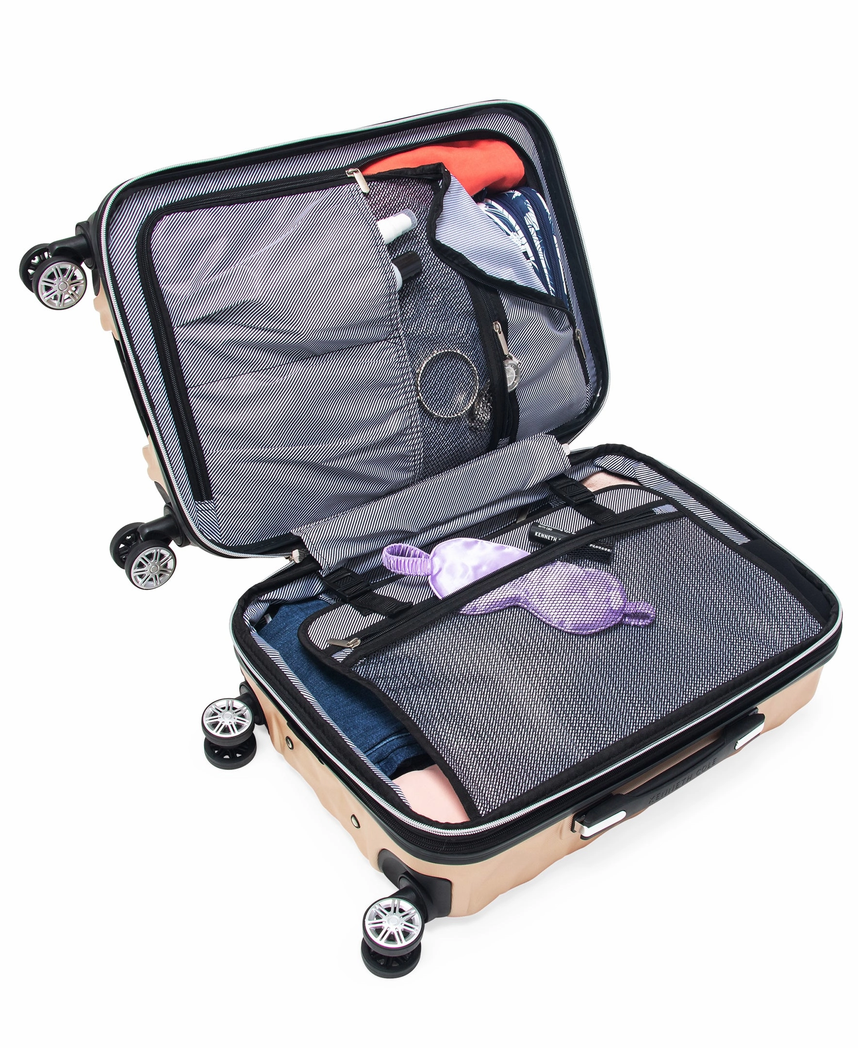 Kenneth Cole Reaction Women's Diamond Tower Hardside 8-Wheel Spinner Expandable 28'' Checked Luggage