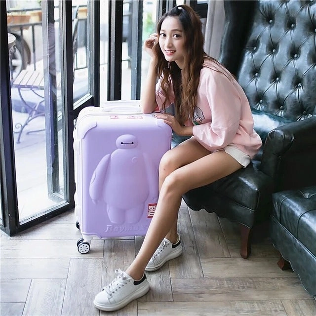 Kids Anime Rolling Luggage Set Women Trolley Suitcase Girls&Child Pink Cute Spinner Brand Carry