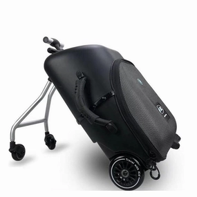 Kids Scooter Suitcase Lazy Carry On Rolling Luggage Ride On Trolley Suitcase Girl&Boy Detachable