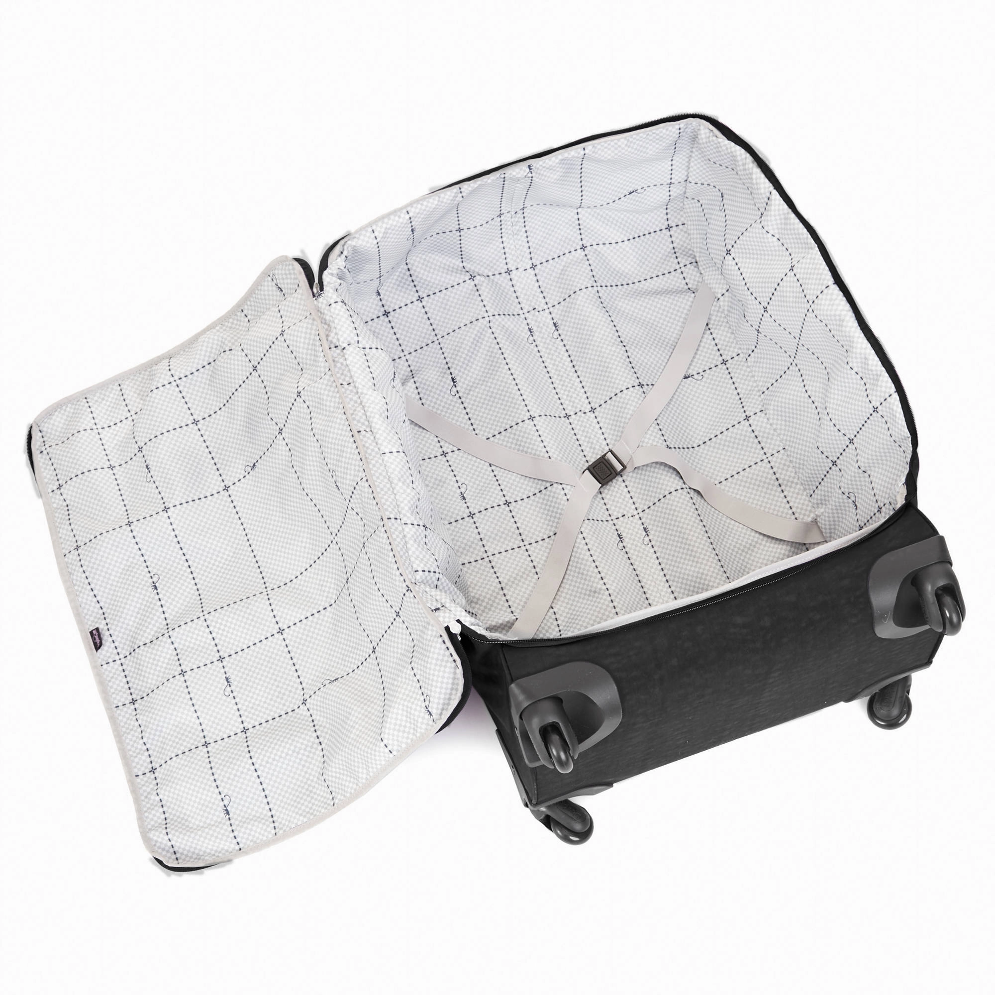 Kipling Darcey Medium Rolling Luggage - Black Tonal