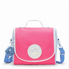 Kipling New Kichirou Lunch Bag - Happy Pink Mix