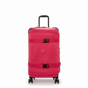 Kipling Spontaneous Medium Rolling Luggage - Resort Pink