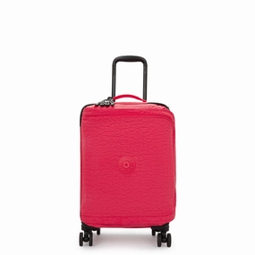 Kipling Spontaneous Small Rolling Luggage - Resort Pink