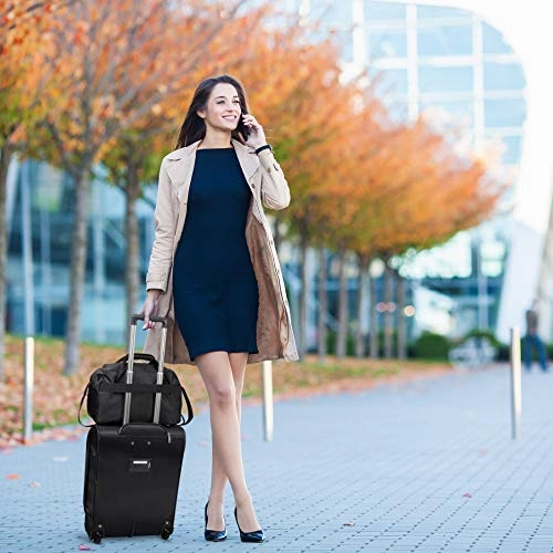 Large Capacity Maximum Allowance 22x14x9 All Parts Carry On Luggage Bag | Rolling Travel Suitcase Lightweight Small Soft Trolley for Women | Approved by Delta, United, Southwest & Many More