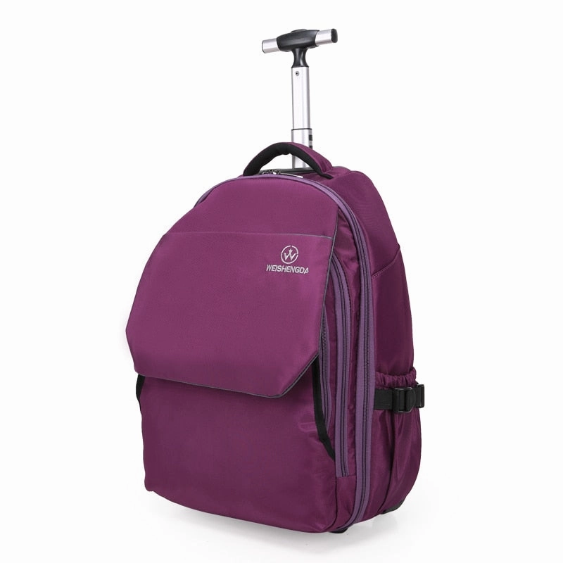 Large Capacity Travel Trolley Backpack Luggage Wheeled Carry-On Bags High Quality Waterproof
