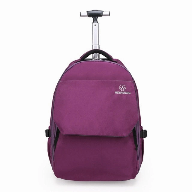 Large Capacity Travel Trolley Backpack Luggage Wheeled Carry-On Bags High Quality Waterproof