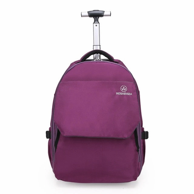 Large Capacity Travel Trolley Backpack Luggage Wheeled Carry-On Bags High Quality Waterproof