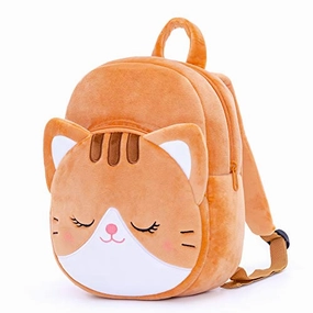 Lazada Toddler Backpack for Girls Kitty Animal Kids Plush Backpacks Cat Brown Age 3 