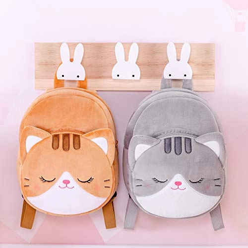 Lazada Toddler Backpack for Girls Kitty Animal Kids Plush Backpacks Cat Brown Age 3 