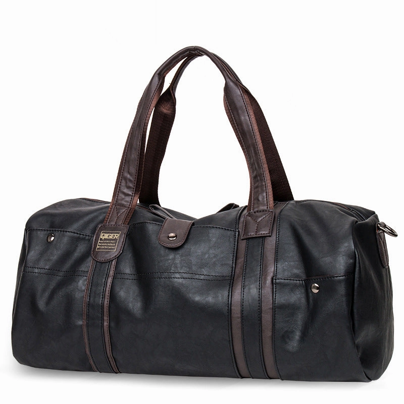 Leather Handbag Men Travel Bag Carry On Luggage Bags Men Duffel Bags Women Tote Portable Weekend