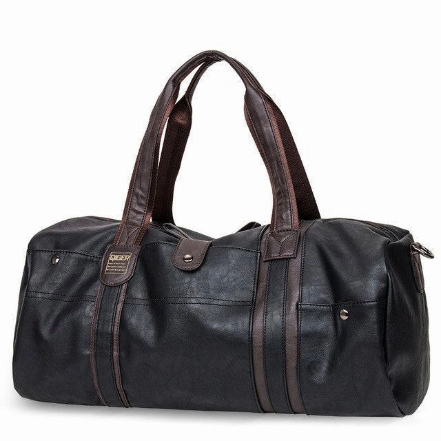 Leather Handbag Men Travel Bag Carry On Luggage Bags Men Duffel Bags Women Tote Portable Weekend