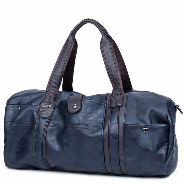 Leather Handbag Men Travel Bag Carry On Luggage Bags Men Duffel Bags Women Tote Portable Weekend