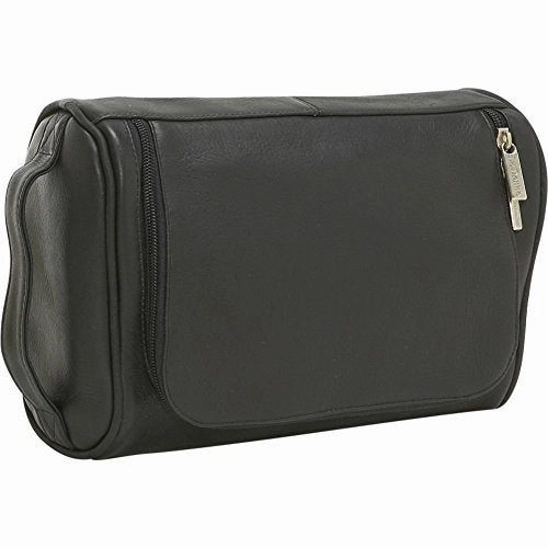 Ledonne Leather Toiletry Bag, Black