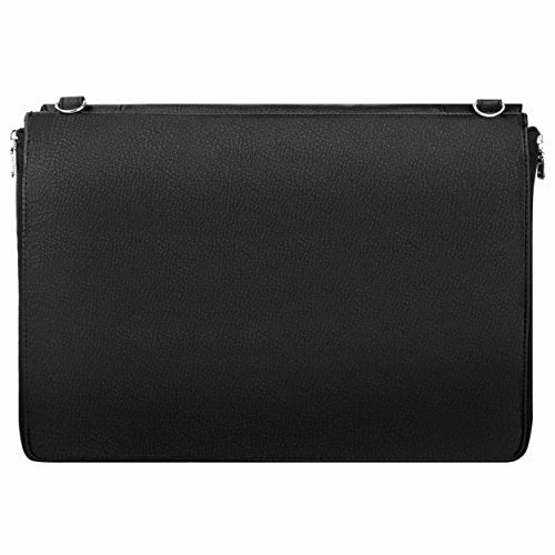 Lencca Axis Vegan Leather For 13.5" Laptops With Removable Shoulder Strap (Lenaxis13Blk)