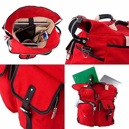 Lencca Universal Hybrid 3 In 1Design Carrying / Tote / Messenger / Crossbody / Backpack /