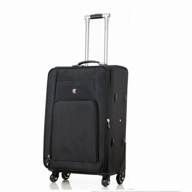 Letrend Business Rolling Luggage Spinner 18 Inch Men Multifunction Carry On Wheels Suitcases