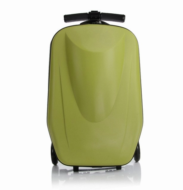 Letrend Scooter Trolley Case Rolling Luggage Spinner Men Business Travel Bag 20 Inch Carry On